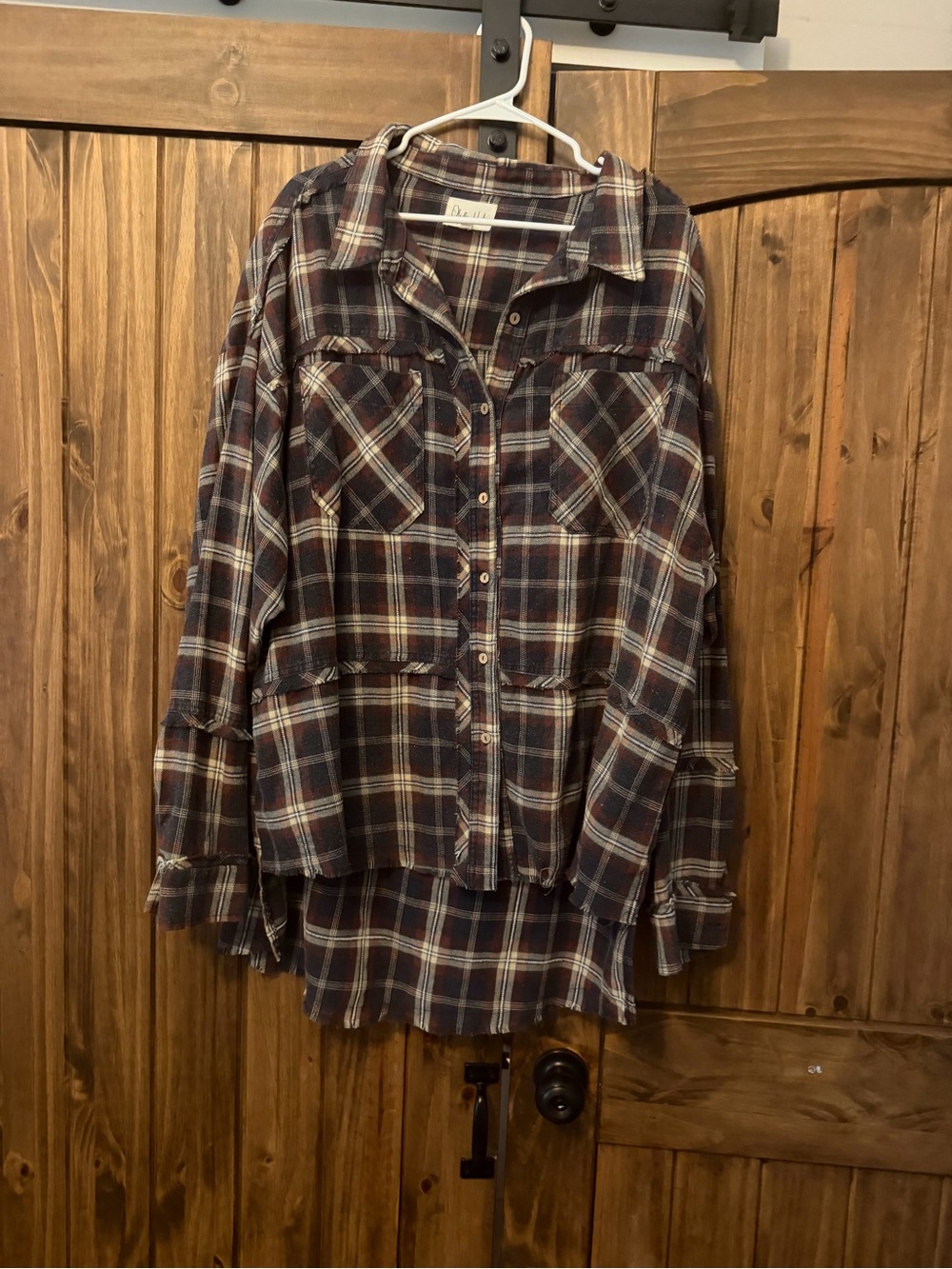 Oli & Hali flannel top